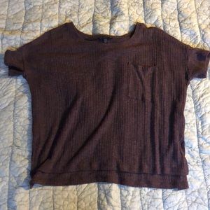 Purple Real Soft Ribbed Tee